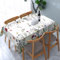Tischdecke abwischbar Rechteck 60x84in(150x210cm) Garten tischdecke mit Blumenkollektion Motiv, Dekorative Tischdeko für KücheEsszimmer tischdecke Outdoor wetterfest