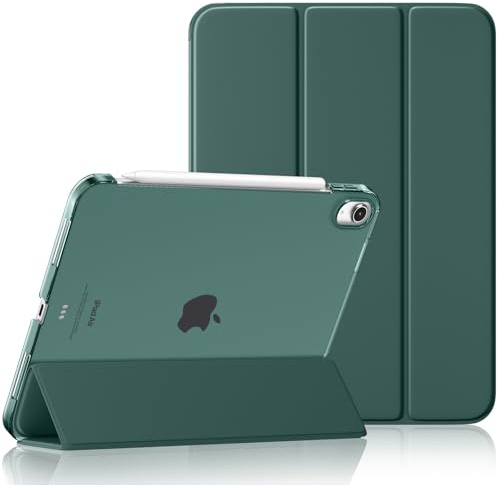 Maledan Hülle für iPad Air 11 Zoll (M4 2026/M3 2025/M2 2024) & 10,9 | iPad Air 5./4. Gen. (2022/2020) Schutzhülle, Ultraleicht, Auto Schlafen/Wachen, Matte PC-Rückseite, Kiefergrün