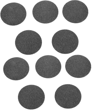 STOBAZA 10 Stück Schwarze Ersatz Schleifscheiben aus Abs und Schleifpapier für Elektrische Pediküregeräte Praktisch und Kompatibel zur Hornhautentfernung bei Fußpflege