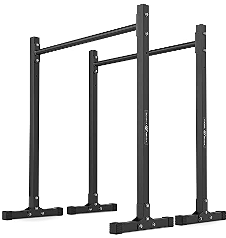 Marbo Sport, Dipstation MH-D011, Fitness, Parallettes, Dip-Stangen, Krafttraining, Pull-up bar, Home Gym Equipment, Strength, Training, Dumbbell 140 kg Schwarz