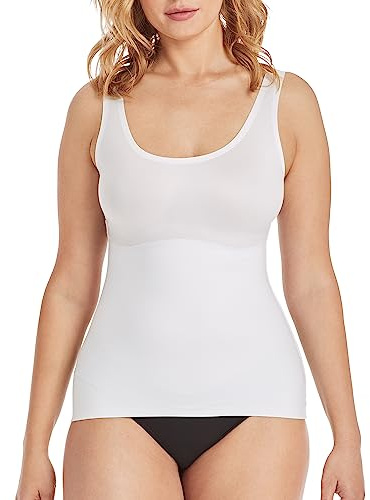 Maidenform womens Comfort Devotion Cami Fl2018 shapewear tops, White, XX-Large US