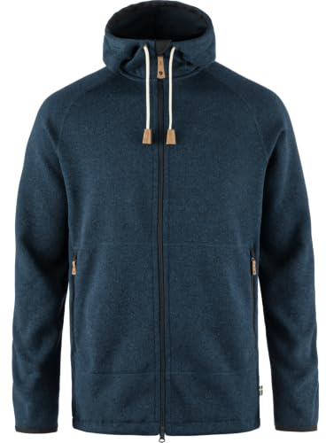 Fjällräven Herren Övik Fleece Hoodie Jacke, Navy, 3XL