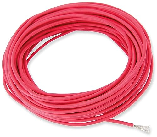 Unbekannt Silikon-Litze, 10 m, Rot, 1,5 mm², Kabel, Elektronik-Kabel, für Messgeräte, Messfühler, Heizungen