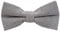 DonDon Herren Fliege 12 x 6 cm Baumwolle gebunden und längenverstellbar grau mit schwarzen Punkten