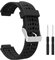 Meiruo Correa para Garmin Forerunner 25, Pulsera de repuesto para Garmin Forerunner 25 (L-para Hombres(Negro))