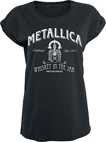 Metallica Whiskey In the Jar Frauen T-Shirt schwarz Band-Merch, Bands