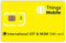 Carte SIM Internationale pour IOT et M2M -Things Mobile - avec Couverture Mondiale et réseau Multi-opérateur GSM/2G/3G/4G, sans coûts Fixes, sans échéance. 10 € de crédit Inclus