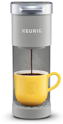 Keurig K-Mini Coffee Maker, Single Serve K-Cup Pod Coffee Brewer, 6 to 12 oz. Brew Sizes, Studio Gray