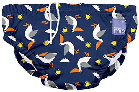 Bambino Mio, revolutionäre wiederverwendbare Schwimmwindel für Babys und Kleinkinder, Jungen und Mädchen, Pelikan, XL (2 Jahre+)