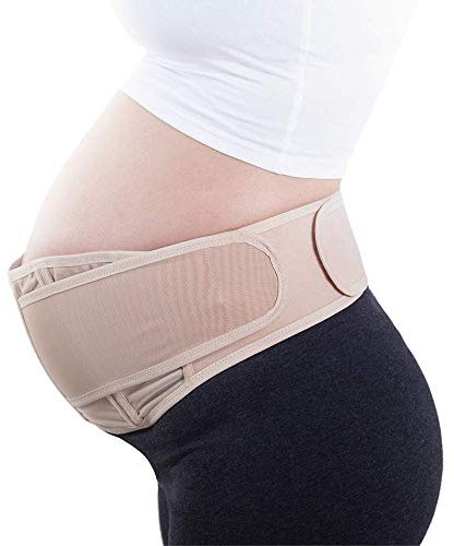 Bandeau de grossesse lombaire réglable Post-Part-Premièrement, Gaine césarée, Noir, Ceinture pour maternité, Panse, Après part, Encinta, Respirant - Beige - Taille Unique