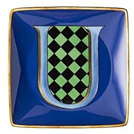 Versace by Rosenthal - Schale, Teller, Schälchen - Holiday Alphabet - U - 12 x 12 cm - Porzellan