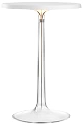 Flos Tischleuchte Bon Jour vom Designer Philippe Starck aus PMMA, in der Farbe transparent, Abmessungen: 41x21,2x28,3 cm, 2700K, 13W, F1032009
