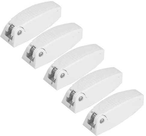Kuuleyn 5 PCS Porte Catch Holders, Loquet De Porte Catch Holder Pour RV Camping Car Camper Traile Voyage Bagages - Blanc