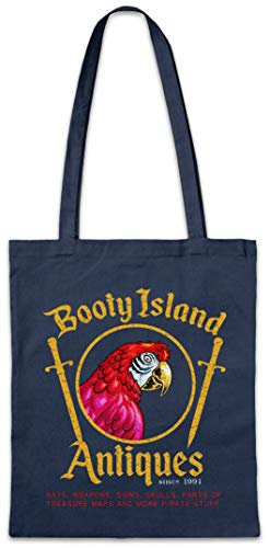 Urban Backwoods Booty Island Antiques Hipster Bag Beutel Stofftasche Einkaufstasche