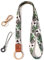 SENLLY Umhängeband Schlüsselband Neck Lanyard strip mit und echtem Leder, für Schlüssel, ID Badge Card Holder, Ausweishülle, Mobile Handys Telefon
