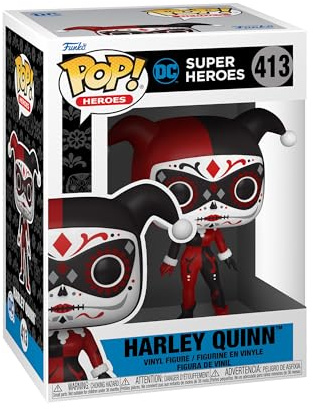 Funko Pop! Heroes: Dia De Los DC - Harley Quinn - DC Comics - Vinyl-Sammelfigur - Geschenkidee - Offizielle Handelswaren - Spielzeug Für Kinder und Erwachsene - Comic Books Fans