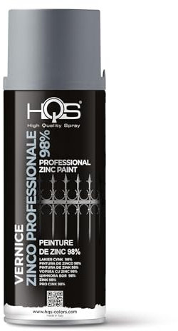 HQS Bomboletta Spray di Vernice Zinco Professionale 98% 400m (6)
