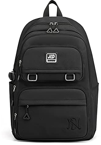 FANDARE Kinderrucksack Schulranzen Schultaschen Jungen Mädchen Schulrucksack Kinder Schultasche für Schüler Outdoor Reise Daypacks Kindergartentasche Rucksack Wasserdicht NylonSchwarz