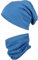 TupTam Unisex Kinder Beanie Mütze Schlauchschal Set, Farbe: Blau, Größe: 50-52