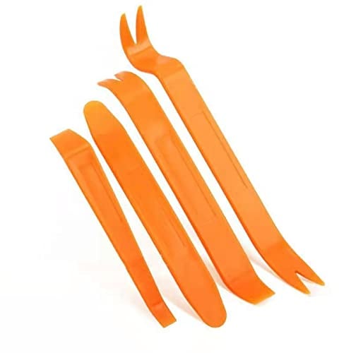 4Pcs Car Trim Removal Pry Tool,Trim Removal Tool Kit for Car Panel Dash Radio Interior AccessoriesTrim Removal Tool Set,Auto Plastic Removal Pry Tools,Car Panel Dash Accessories Removal Tool Kit