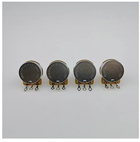 TSTS Cts. Gitarrenpotentiometer 500k Kupferwellentopf Hohe Qualität reduzieren die Geräuschskala genauer genauer Austausch Gitarrenteilen (Color : 4 Pcs 500K Pot)