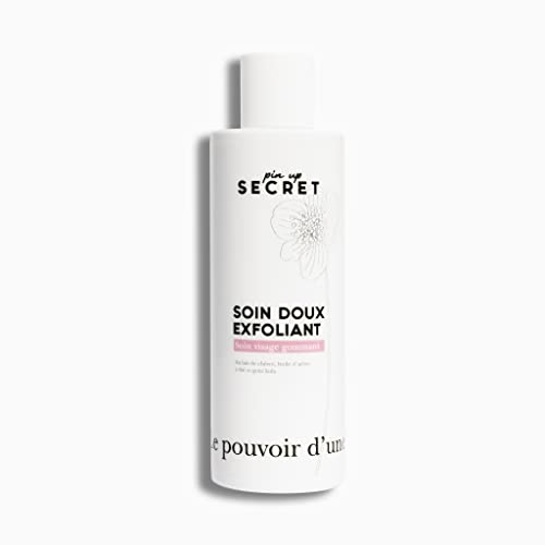 PIN UP SECRET - Sanfte Peeling-Pflege Gesichtspeeling gegen Mitesser und Hautunreinheiten - Angereichert mit Ziegenmilch - Alle Hauttypen - 200 ml