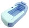 Inflatable Badewanne,Lightakai PVC Inflatable Bathtub Aufblasbare Tragbare Badewanne Faltbare Inflatable Bathtub mit Kissen & Abflussrohr (ohne Pumpe) für Home Pool-Badezimmer, Blau