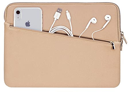 Artwizz Neoprene Sleeve PRO kompatibel mit MacBook Pro 14 (M3/M2/M1), Schutzhülle mit Zubehör-Fach, Gold, 14 Zoll