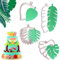Cookie Cutters Set, 4 PCS Tropical Leaf Cookie Cutters, Biscuit Molds, Cake Decorating Mold, Plastic Leaf Molds for Gum Paste, Baking Pie Decoration Tools Set, Cake Decorating Tool Decorations