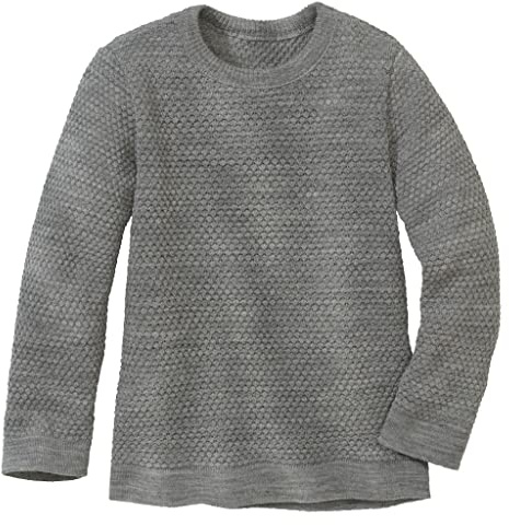 Disana WABENSTRICK-Pullover, Leichter Pullover für Frühling und Sommer | 100% Bio-Merinowolle GOTS, IVN Best | Kleinkind Kind Unisex | Made in Germany