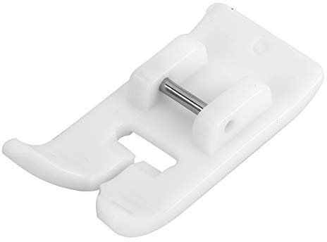 Pied de Biche de Téflon Antiadhésif,Pied de Biche pour Simili Cuir universel,Pied de Biche Machine à Coudre,Pied Presseur Double en Acier Plastique,pour Machine à Coudre Domestique à Petit Pied