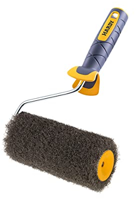 HARDY WORKING TOOLS Rouleau spécial pour mastic 18 cm avec manche - pour l'application de mastic et d'enduit au rouleau