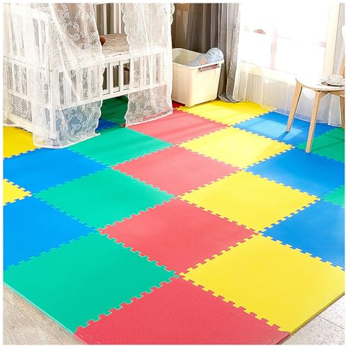 Large Interlocking Soft Foam EVA Floor Jigsaw Mat Garden Play Room Tiles 60x60cm (28 Mats (112 Square Feet))