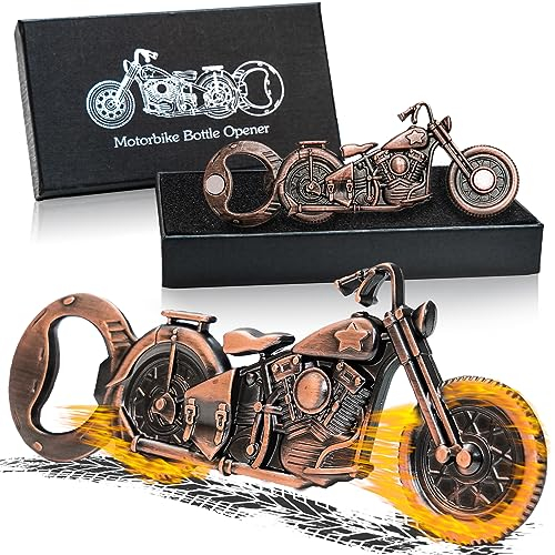 ZONSUSE Décapsuleur de Moto Magnétique, Ouvre-bouteille de Bière Vintage, Décapsuleur Unique pour Bar, Cadeaux de Bière pour Homme, Idées de Cadeaux pour Anniversaires, Noël et Fête des Pères (A2)