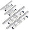 YOUNGSAY 4 Stück Paralleles Rolling Lineal, 15 cm/30 cm Rolllineal aus Kunststoff, Transparent Rolling Lineal für Schulen und Büros (2 Spezifikationen)