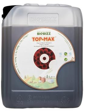 GROWMANIA Fertilizante Top Max de BioBizz 20 L | Abono Estimulador de Crecimiento de Plantas y Cultivos | Sustrato Acelerador Floración