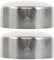 OSALADI 2pcs Wooden Handrail End Caps with Stainless Steel End Covers for Home and Outdoor Handrail Accessories
