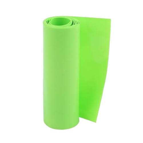 1pcs 90mm Flat Width Green PVC Heat Shrink Tubing 1M Length for Battery Pack 18650 Housing Heat Shrink Insulator