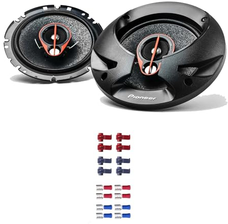 Pioneer TS-R1750S Lautsprecher mit Einbauset passend für Citroen C4 Grand Picasso ab 2006 Türen vorne/hinten 500 Watt 165mm 3 Wege Koax