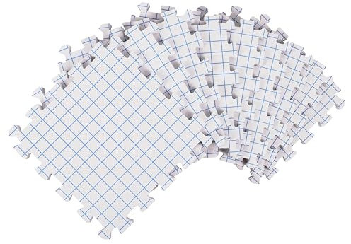 Milward Blockiermatten zum Stricken, Häkeln, Schnüren, Handarbeiten – 9 Stück 32 cm ineinandergreifende Bretter mit 2,5 cm quadratischem Gitter