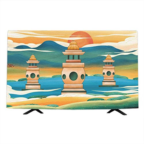 SimoLL TV-Abdeckung für den Innenbereich, Displayschutzfolie für Flachbildfernseher, Staubschutz, TV-Displayschutz aus Stoff für PC, Desktop-Computer und Fernseher (Farbe: A, Größe: 22 Zoll)