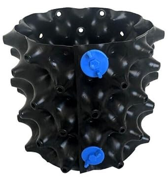 CLUB_49 AIR Breathable Flowerpot – Plant Pot with profiled Walls for Improved Root Growth – air-Permeable Pot for Plants, Vegetables, and Herbs 2L (10)