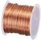 QUARKZMAN Alambre Magnético de 0.8mm 21m/69Ft Esmaltado de Cobre Alambre de Bobinado Magnético Esmaltado 100G 155C para Transformadores Inductores