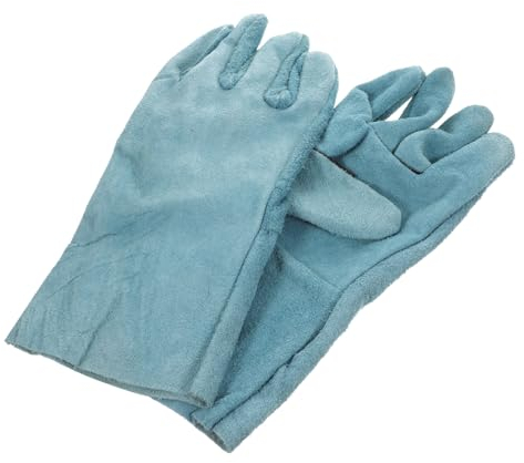Kisangel 1paar Bissfeste Handschuhe Für Hunde Aus Rindsleder Mit Flexibler Fingerkonstruktion Für Haustierliebhaber Schützend Und Komfortabel
