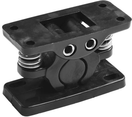 Door Stopper, Door Retainer Catch For Caravan Motorhomes And Boat Door Clip, Double Roller Catch With Spring Loaded Door Lock Stop Clamp(Black)