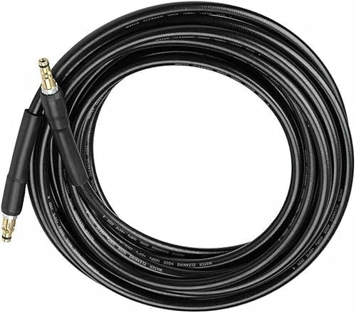 SGerste Hochdruckreiniger-Ersatzschlauch für Kärcher K-Serie, 15 m, Schwarz, Messing, Hochdruckschlauch, Gartenreinigung, Entstopfen von Abflüssen und Rohren