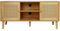 Habitat et Jardin Meuble TV scandinave en cannage Iguane - 120 x 30 x 56.5 cm - Marron