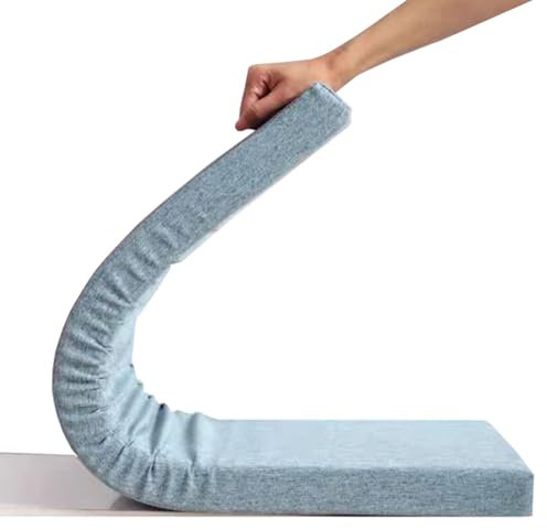 Bankkissen Bankauflage Stuhlkissen für Fensterbank,Waschbar Abnehmbarem Gartenbankauflage Rutschfeste Bankpolster Schaukel Sitzkissen für Outdoor,Gartenmöbel,Terrasse,Drinnen(Light blue,75x35cm x5cm T