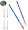 Allisway Vernice Conduttiva, Colla Conduttiva Elettrica, Argento Conduttivo Penna, Adatto per Riparare Tastiere, Circuiti Stampati, Cavi di Riscaldamento dei Finestrini Dell'auto, 0,4 ml, 2 Pezzi