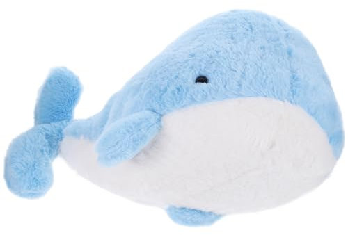 KONTONTY Nachtlicht Kuscheltier Puppe Für Puppe in Walform Wal-Puppe Walpuppe Für Den Haushalt Walpuppe Im Schlafzimmer Gefüllte Kinderpuppe Walpuppe Cartoon-Puppe Plüsch Sky-Blue Puppe Tierfigur